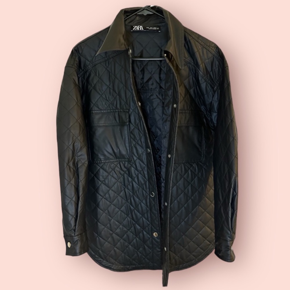 Zara Faux leather jacket ♥️ amazing condition!